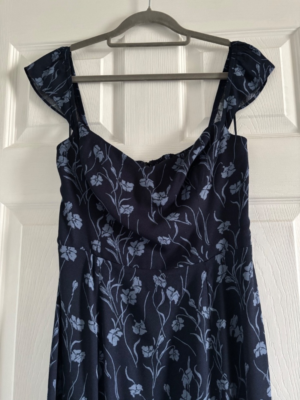 Reformation Bryson Dress Blue - Size 6 - Picture 3 of 6